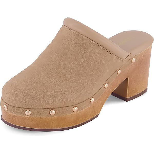 Amazon.com | CUSHIONAIRE Women's Gibbons Faux Wood Clog with